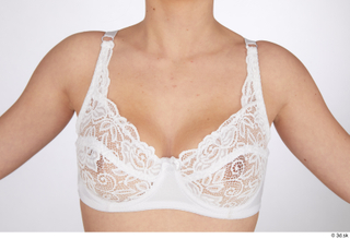 Jessie Clark breast lingerie underwear white lace bra 0001.jpg